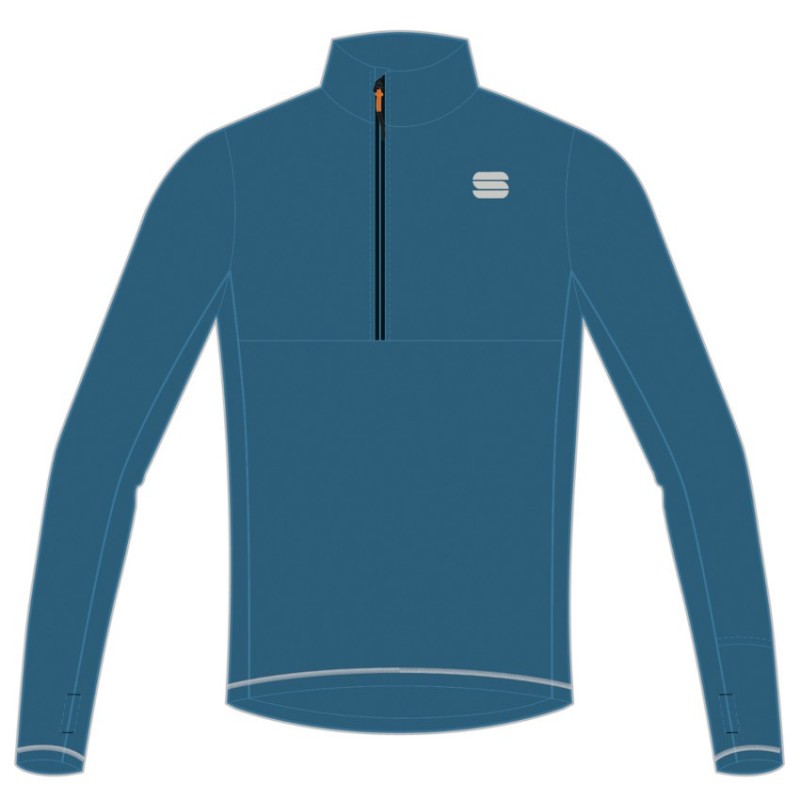 трикотажная кофта Sportful Cardio Tech Jersey серо-голубая трикотажная кофта Sportful Cardio Tech Jersey серо-голубая